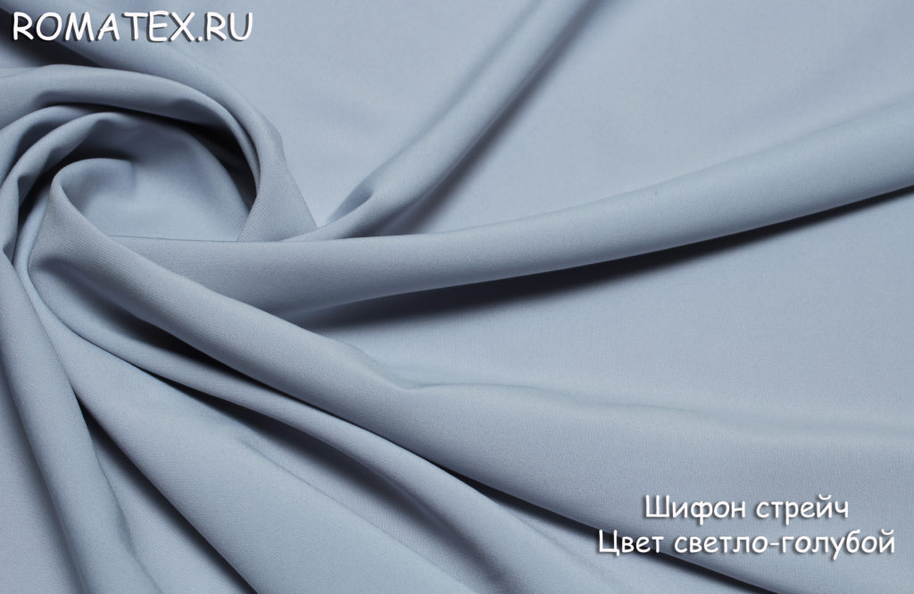шифон стрейч цвет светло-голубой шифон стрейч цвет светло-голубой